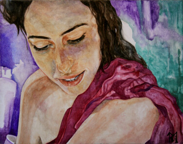 Painting titled "Giulia" by Marta Re, Original Artwork