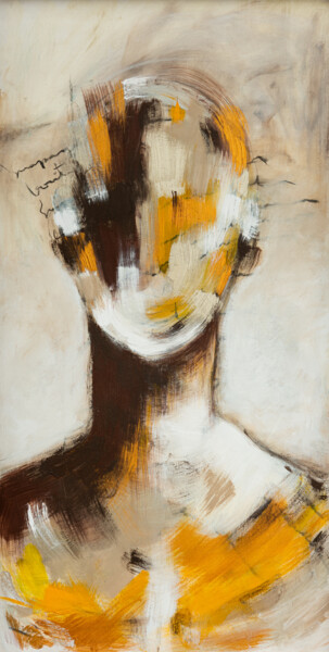 Картина под названием "Máscaras II" - Marta Sabat, Подлинное произведение искусства, Акрил