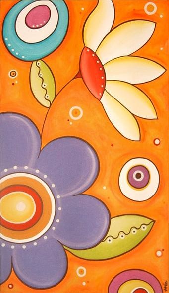 Painting titled "Primavera" by Marta Crokis, Original Artwork