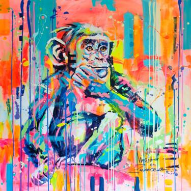 绘画 标题为“the philosopher” 由Marta Zawadzka, 原创艺术品, 丙烯 安装在木质担架架上