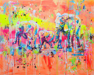 Картина под названием "Journey" - Marta Zawadzka, Подлинное произведение искусства, Акрил Установлен на Деревянная рама для…