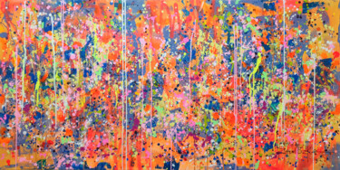 Картина под названием "Garden" - Marta Zawadzka, Подлинное произведение искусства, Акрил Установлен на Деревянная рама для н…