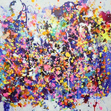 Картина под названием "Autumn Morning" - Marta Zawadzka, Подлинное произведение искусства, Акрил Установлен на Деревянная ра…
