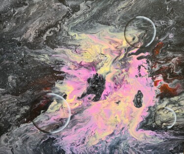 Peinture intitulée "Espace" par Martial Molmy, Œuvre d'art originale, Acrylique