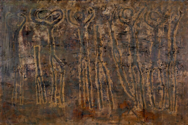 Malerei mit dem Titel "DISCOVERY OF JOY" von Martin Ecker, Original-Kunstwerk, Öl