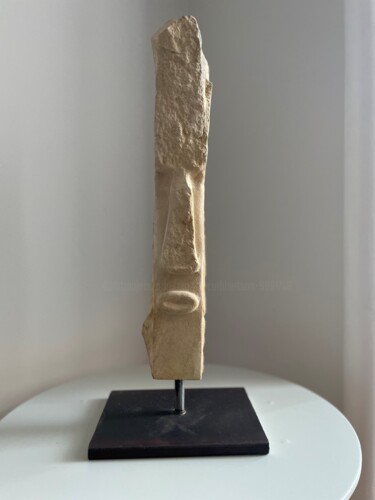 Sculpture titled "Head 3" by Martin James, Original Artwork, Stone