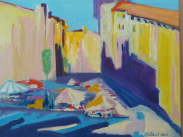 Peinture intitulée "Palce St Michel Bor…" par Martin Jobert, Œuvre d'art originale