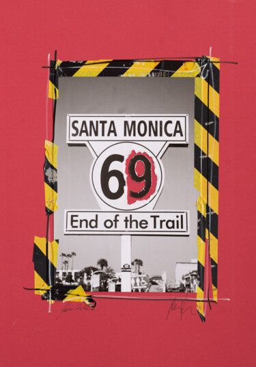 Kolaże zatytułowany „Route 69” autorstwa Martin Wieland, Oryginalna praca, Kolaże