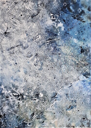 Malerei mit dem Titel "SC 190_stormy" von Martina Hartusch, Original-Kunstwerk, Acryl Auf Keilrahmen aus Holz montiert