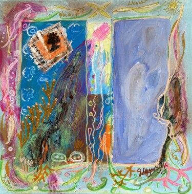 Malerei mit dem Titel "In the frame" von Martina Heyd-Jilg, Original-Kunstwerk, Acryl