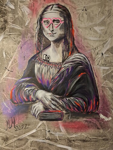 Painting titled ""La Vie En Rose"" by Martina Marten, Original Artwork, Acrylic
