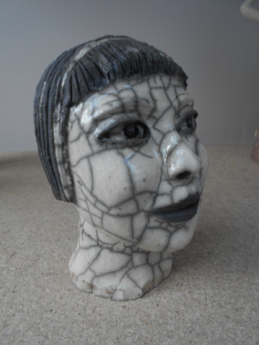 Sculpture titled "Rita" by Martine Béron, Original Artwork, Ceramics