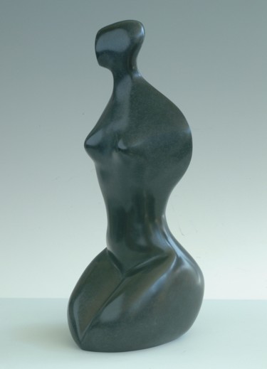 Sculpture titled ""Regard vers"" by Martine Camors, Original Artwork, Bronze