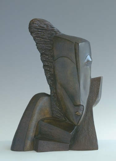 Rzeźba zatytułowany „"Tête à tête"” autorstwa Martine Camors, Oryginalna praca, Brąz