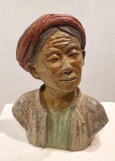 Sculpture intitulée "Hmong" par Martine Lee, Œuvre d'art originale, Bronze