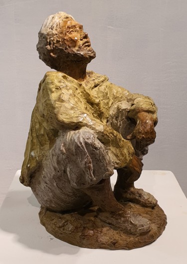 Sculpture intitulée "Le Marocain" par Martine Lee, Œuvre d'art originale, Bronze