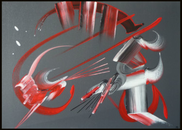 Картина под названием "Peinture abstraite…" - Martine Belfodil, Подлинное произведение искусства, Акрил Установлен на Деревя…