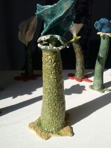 Sculpture intitulée "jardin-miniature-00…" par Martine Goguet, Œuvre d'art originale