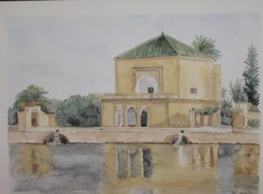 Painting titled "Marrakech" by Martine Gonin, Original Artwork