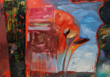 Pintura intitulada "Sounds and Colors" por Martins Krumins, Obras de arte originais, Óleo