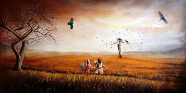 Peinture intitulée "Scarecrow" par Martyna Mączka, Œuvre d'art originale, Acrylique