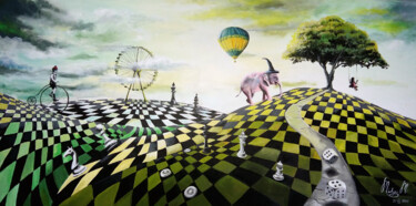 Peinture intitulée "Possibilities" par Martyna Mączka, Œuvre d'art originale, Acrylique