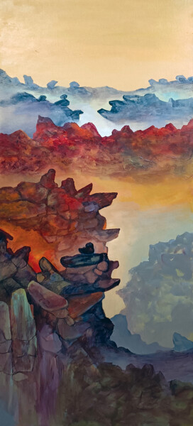"Singing Rocks-03" başlıklı Tablo B. Maruthi tarafından, Orijinal sanat, Akrilik