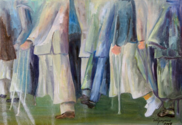Malerei mit dem Titel "HOMAGE TO AFGANISTAN" von Mary Lozano, Original-Kunstwerk, Öl