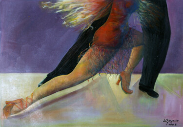 Malerei mit dem Titel "TANGO 1" von Mary Lozano, Original-Kunstwerk, Öl