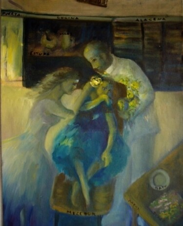 Peinture intitulée "LE RÊVE DE REBECA -…" par Mary Lozano, Œuvre d'art originale, Huile