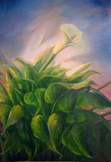 Pintura titulada "CONEFLOWERS" por Mary Lozano, Obra de arte original, Oleo