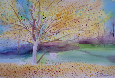 "Autumn Blaze tree p…" başlıklı Tablo Mary Stubberfield tarafından, Orijinal sanat, Suluboya