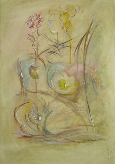 Ζωγραφική με τίτλο "Spring song" από Yorgos Maryelis, Αυθεντικά έργα τέχνης, Άλλος