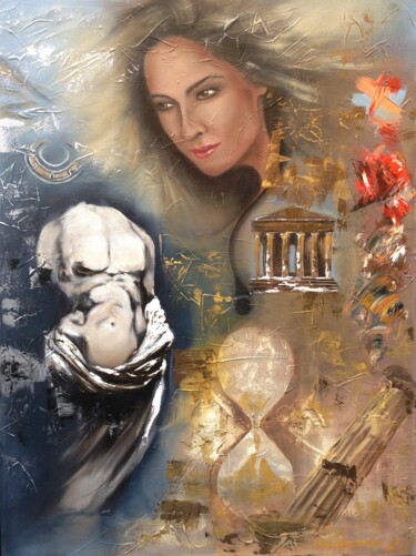 Painting titled "Tempio" by Maryna Sakalouskaya, Original Artwork, Other