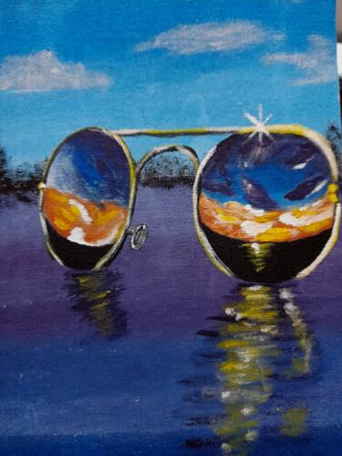 Pittura intitolato "Beach Painting Seas…" da Maryna Yasar, Opera d'arte originale, Acrilico
