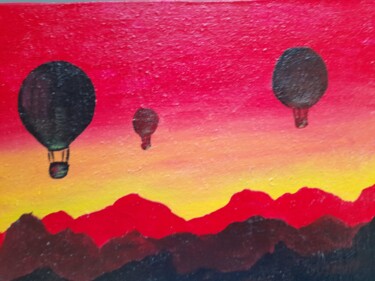Painting titled "Balloon original pa…" by Maryna Yasar, Original Artwork, Acrylic