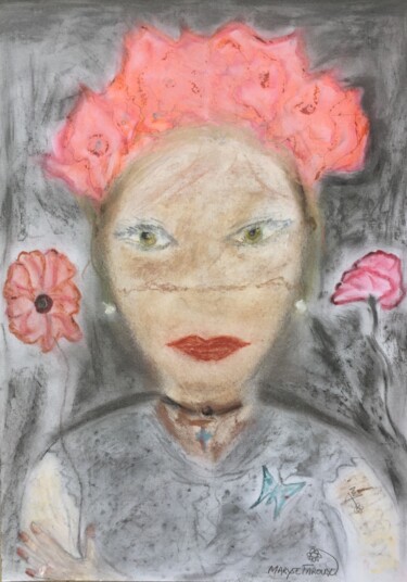 Pintura titulada "Carmelita" por Maryse Faroux, Obra de arte original, Pastel