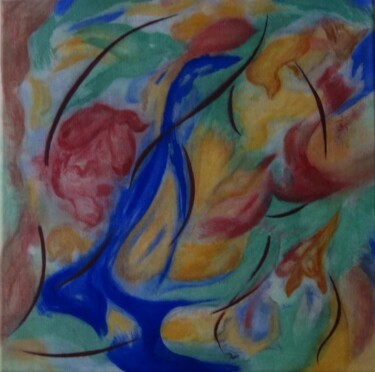 Картина под названием "source devie" - Maryvonne Deligny (MLD), Подлинное произведение искусства, Акрил Установлен на Деревя…