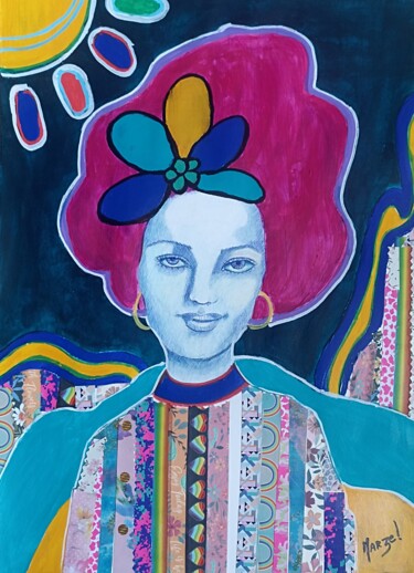 Malarstwo zatytułowany „Lili pop” autorstwa Marzel, Oryginalna praca, Akryl