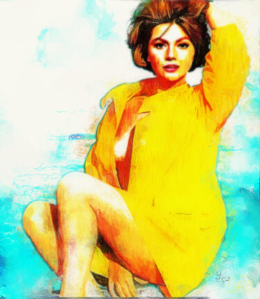 Digital Arts titled "Sylvia Coscina" by Marzia Schenetti, Original Artwork, Digital Painting