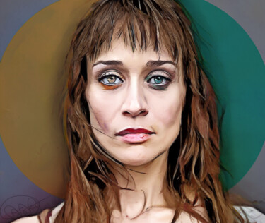 Digitale Kunst getiteld "Fiona Apple" door Marzia Schenetti, Origineel Kunstwerk, Digitaal Schilderwerk