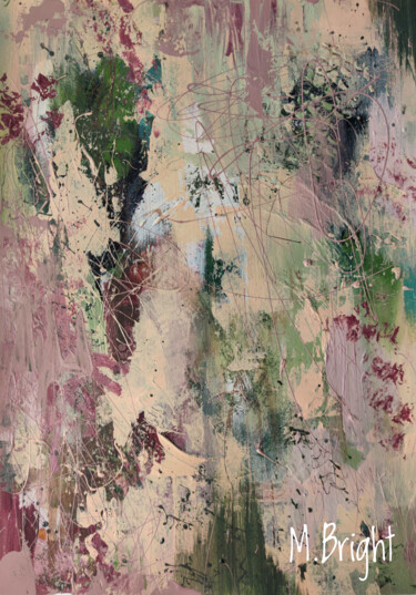 Картина под названием "Abstraction 56" - Masha Bright, Подлинное произведение искусства, Акрил