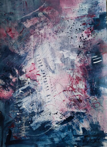 Картина под названием "Abstraction 66" - Masha Bright, Подлинное произведение искусства, Акрил
