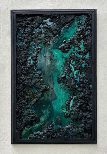 Malerei mit dem Titel "okyanus" von Masi̇Va Art Gallery, Original-Kunstwerk, Öl