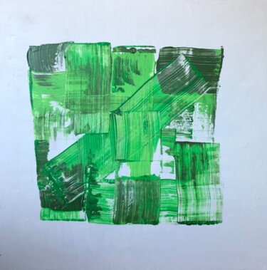 Schilderij getiteld "Green Vision" door Massimo Franceschetto, Origineel Kunstwerk, Acryl