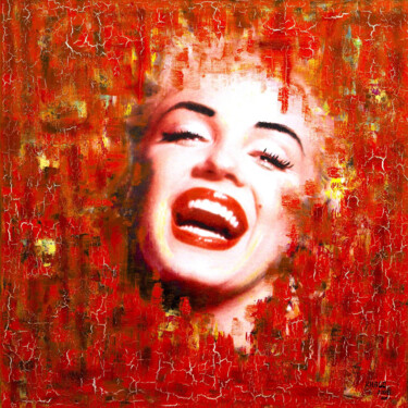 "Marilyn in Red (Col…" başlıklı Kolaj Master Phago tarafından, Orijinal sanat, Akrilik