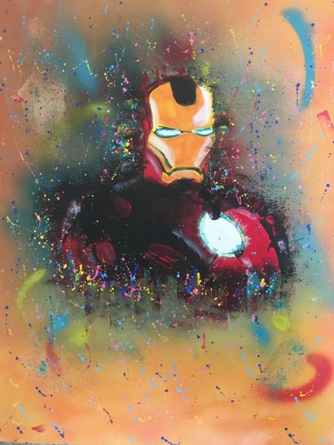 Pintura titulada "Iron Man" por Mbkza, Obra de arte original, Acrílico