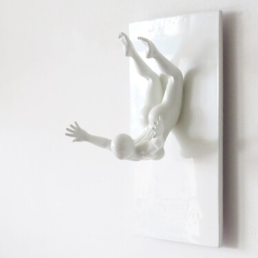 Sculpture titled "Liberty" by Mathieu Vaillant, Original Artwork, Terra cotta Mounted on Other rigid panel