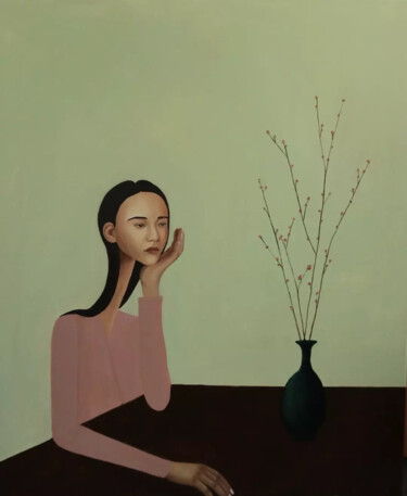 Painting titled "Lunar New Year" by Mathilde Lâm, Original Artwork, Acrylic