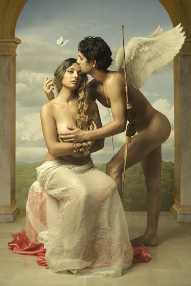 Fotografía titulada "Eros & Psyché" por Mathilde Oscar, Obra de arte original, Fotografía digital